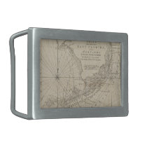 Carte vintage des clés de la Floride (1771) boucles de ceinture
