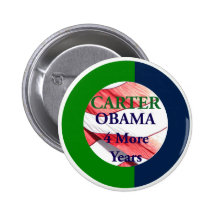 Carter Obama Logo  for 4 more years - Customized Pin