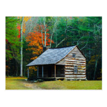 Carter Shields Cabin - Great Smoky Mountains Post Card