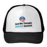 carter sucked light shirt trucker hat