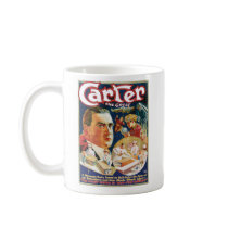 Carter The Great Vintage Magician Advertisement Coffee Mugs