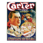 Carter The Great Vintage Magician Advertisement Postcards