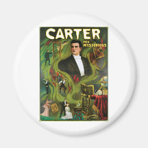 Carter The Mysterious ~  Vintage Magic Act Fridge Magnets