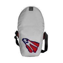 Cartera con Bandera de Puerto Rico Messenger Bag