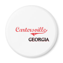 Cartersville Georgia City Classic Fridge Magnet