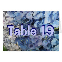 Cartes bleues de nombre de Tableau d'hortensia