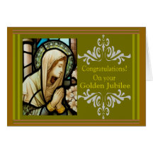 Cartes catholiques et cadeaux "de jubilé d'or" de 