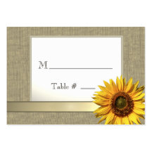 Cartes d'allocation des places de tournesol de pay cartes de visite personnelles