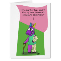 Cartes d'anniversaire drôles : Abus de Pinata