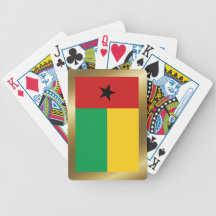 Cartes de jeu de drapeau de la Guinée-Bissau
