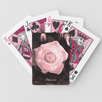 Cartes de jeu de fleur de sépia jeux de cartes