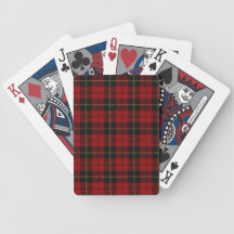 Cartes de jeu de plaid de Wallace