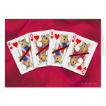 Cartes de jeu de rat sur la carte de Valentine de 
