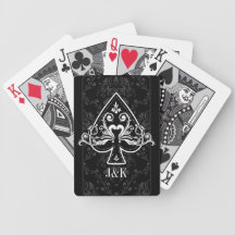 Cartes de jeu personnalisées par as de pique jeux de cartes