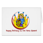 Cartes de Keno : Joyeux anniversaire à la reine de