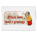 Cartes de Keno : Les salutations de l'amant offici