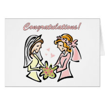 Cartes de mariage lesbiennes - intérieur de blanc 