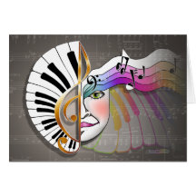 CARTES de masque de musique