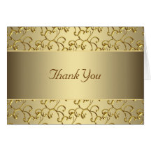 Cartes de Merci d'or de remous d'or