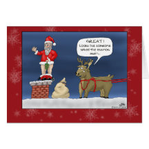 Cartes de Noël drôles : A cloué le lait de poule