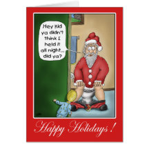 Cartes de Noël drôles : Arrêt de mine