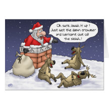 Cartes de Noël drôles : Collé