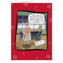 Cartes de Noël drôles : Règles vilaines et Nice
