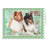 Cartes de Noël gaies de colley