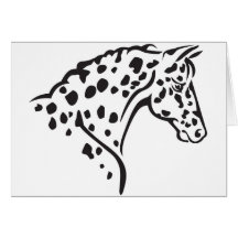 CARTES DE NOTE--APPALOOSA DE LÉOPARD