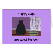 Cartes de note de grand chat - customisées
