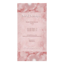 Cartes de perles de roses de profil d'affaires photocartes personnalisées