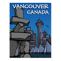Cartes de point de repère de Vancouver de cartes p