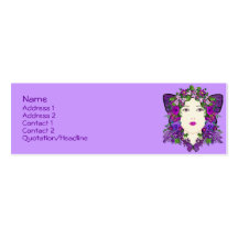 Cartes de profil de Persephone Cartes De Visite Professionnelles