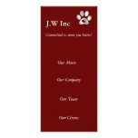 cartes de support d'affaires de soin des animaux f motif pour double carte