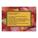 Cartes de thanksgiving -- Soyez poème reconnaissan