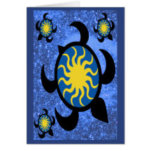 Cartes de tortues de Sun