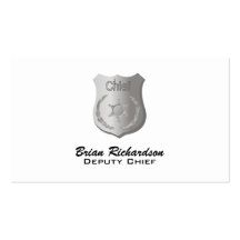 Cartes de visite argentés d'insigne modèle de carte de visite