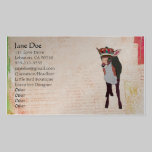 Cartes de visite assez roses de Boho de faon cartes professionnelles