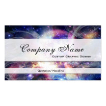 Cartes de visite célestes de concepteur de l'espac cartes de visite professionnelles