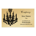 Cartes de visite chics de lustre cartes de visite professionnelles