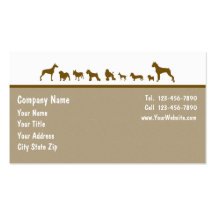 Cartes de visite d'animal familier carte de visite