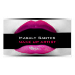 Cartes de visite d'artiste de maquillage cartes de visite personnelles