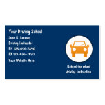 Cartes de visite d'auto-école modèles de cartes de visite