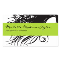 Cartes de visite de beauté de cheveux cartes de visite personnelles