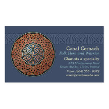 Cartes de visite de cercle de Knotwork, style B Modèle De Carte De Visite