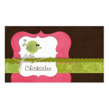 Cartes de visite de Chickadee Modèles De Cartes De Visite