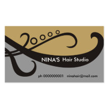 Cartes de visite de coiffeur/styliste en coiffure cartes de visite personnelles