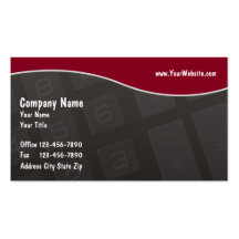 Cartes de visite de comptabilité modèle de carte de visite