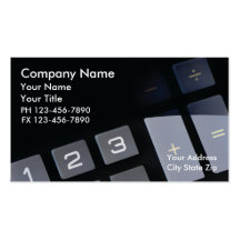 Cartes de visite de comptable carte de visite