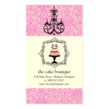 Cartes de visite de damassé de rose de fantaisie d modèles de cartes de visite